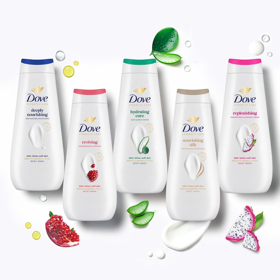 image 1 of Dove Advanced Care Nourishing Silk Shower Gel 600ml