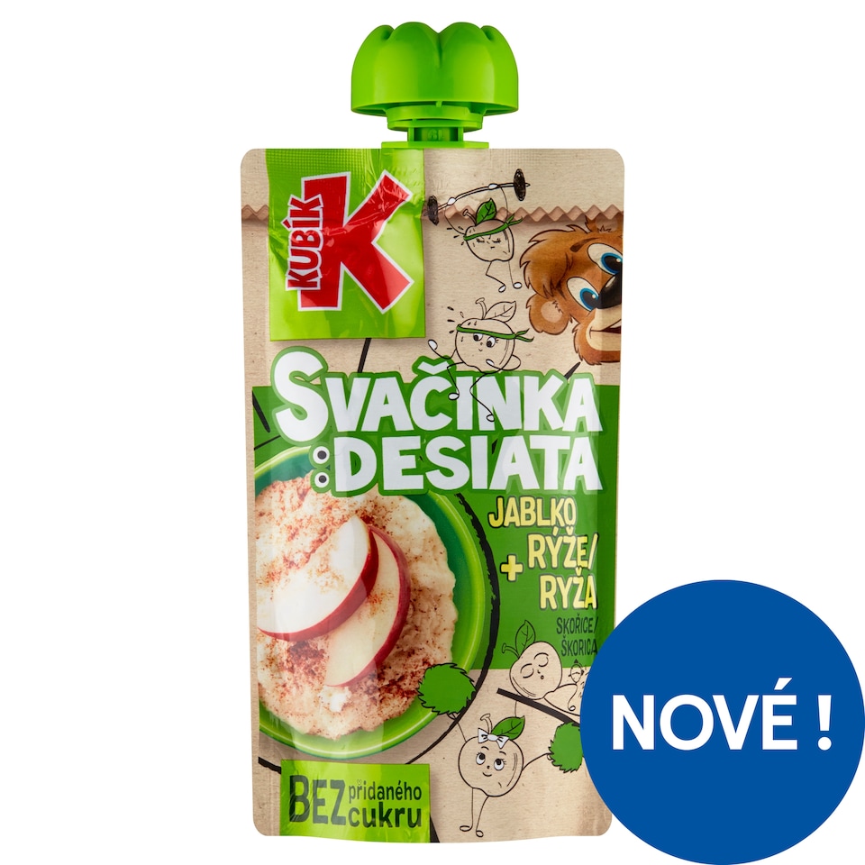 Kubík Snack Apple + Rice, Cinnamon 100g