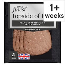 Tesco Finest Topside of Beef - Charred 90g