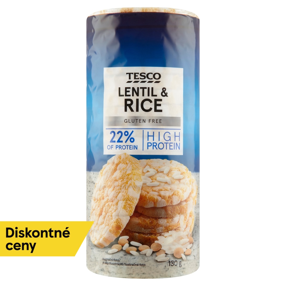 Tesco Šošovicovo-ryžové chlebíčky 130 g