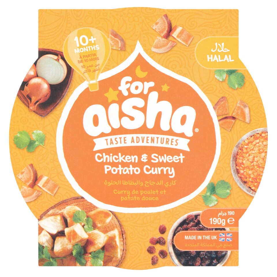 For Aisha Halal Chicken & Sweet Potato Curry 190G