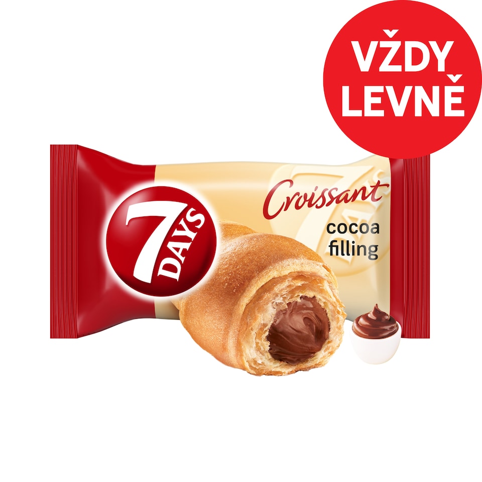 7 Days Croissant with Cocoa Filling 60g