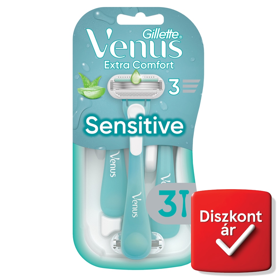 image 1 of Gillette Venus Extra Comfort Sensitive Disposable Razors, Pack Of 3