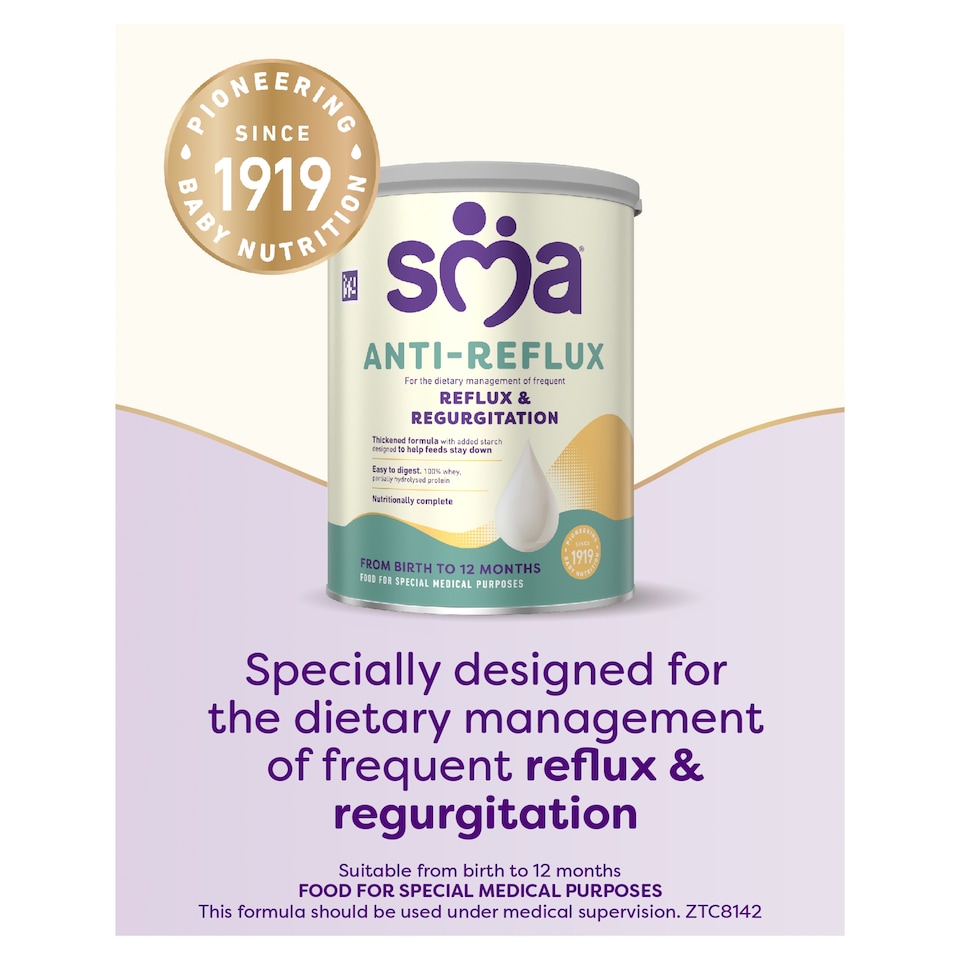 image 1 of SMA Anti-Reflux Infant Baby Milk Formula Powder from Birth 800g