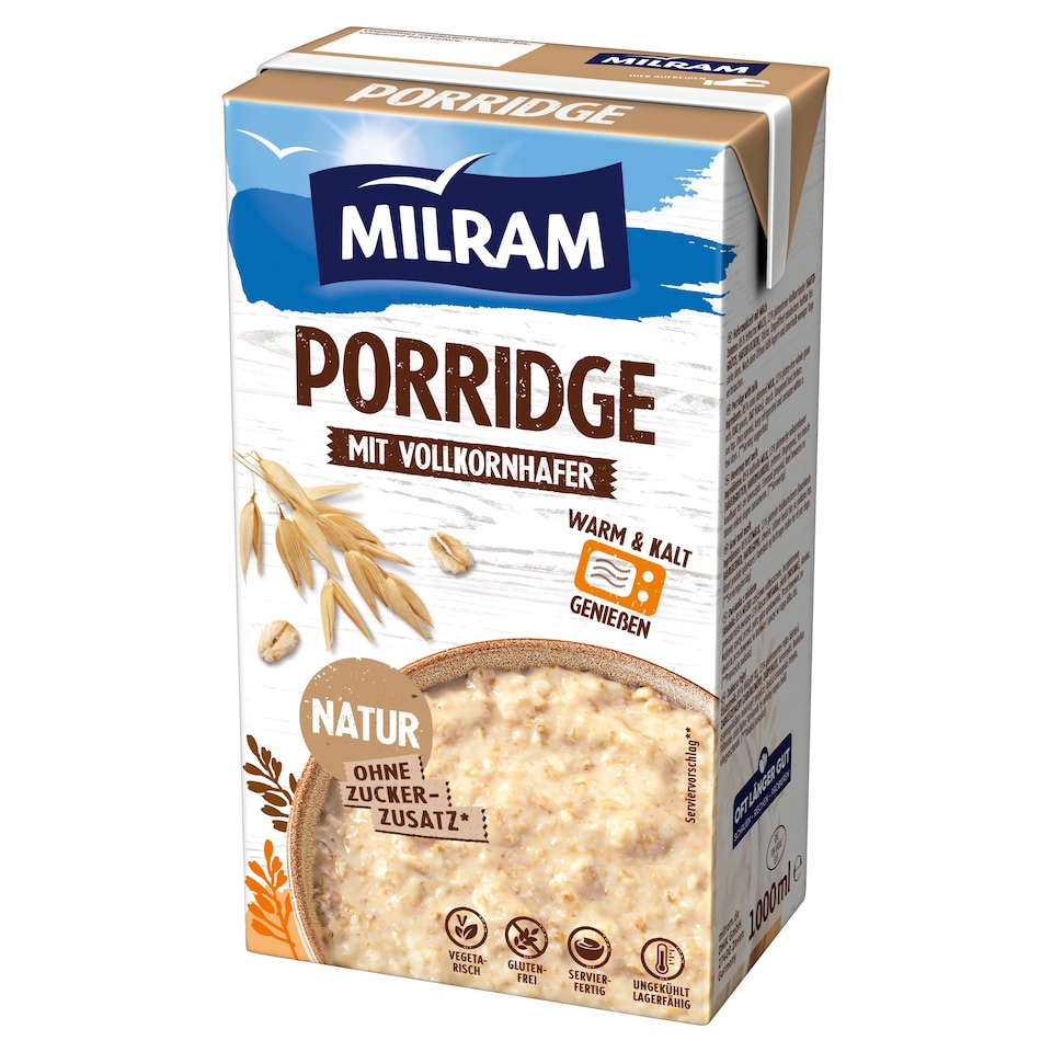 Milram zabkása tejjel és gluténmentes, teljes kiőrlésű zabkészítménnyel 1 kg
