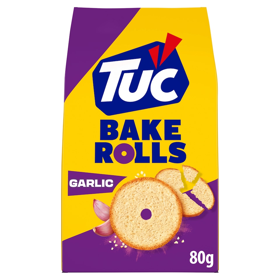 TUC Bake Rolls príchuť Cesnak 80 g
