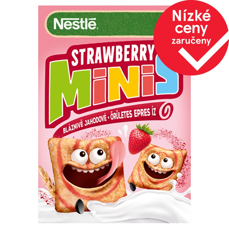 Nestlé Strawberry Minis cereálie 375g