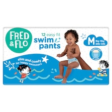 Fred & Flo Easy Fit Swim Pants Medium 12 Pack