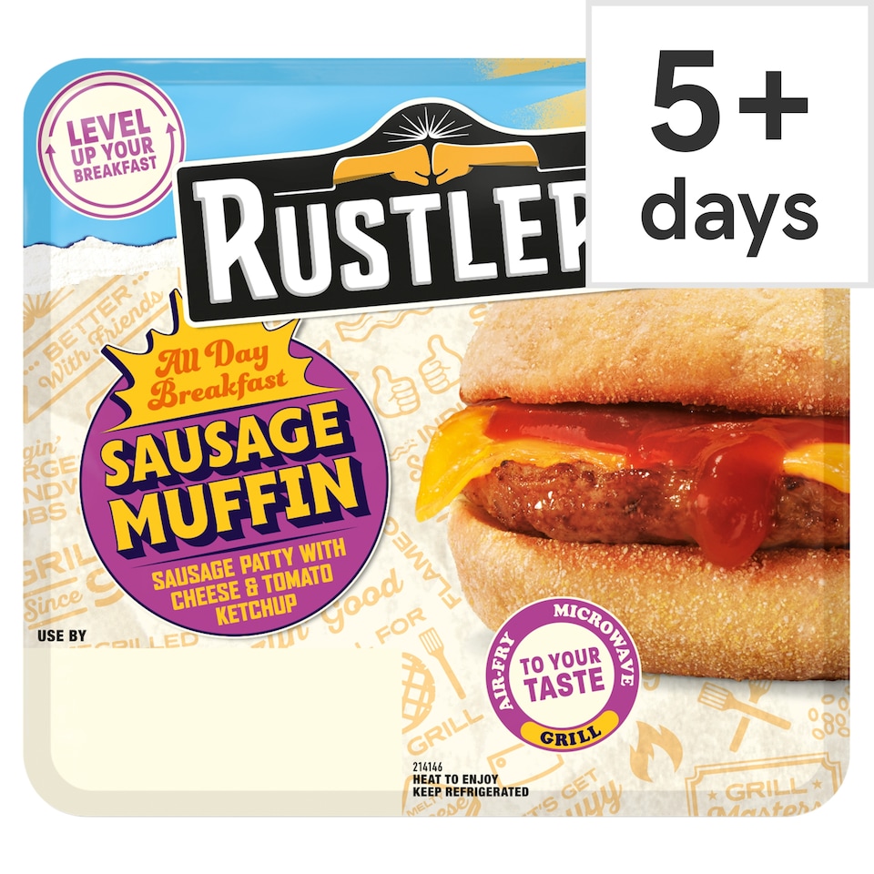 Rustlers All Day Breakfast Sausage Muffin 155G