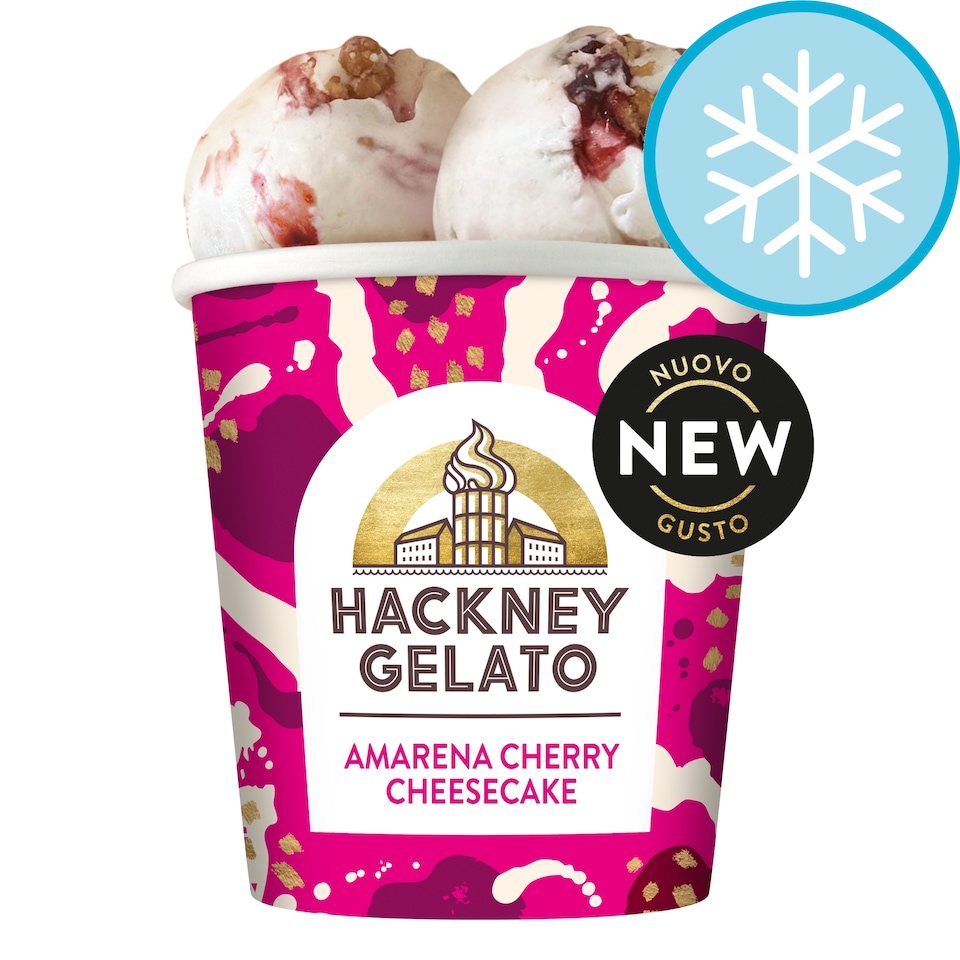 image 1 of Hackney Gelato Amarena Cherry Cheesecake Gelato 460ml