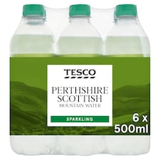 Tesco Perthshire Sparkling Water 6X500ml