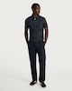image 2 of F&F Pure Cotton Zip Neck Polo Shirt in Navy