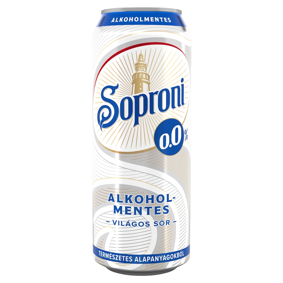 Soproni alkoholmentes világos sör 0,0% 500 ml 