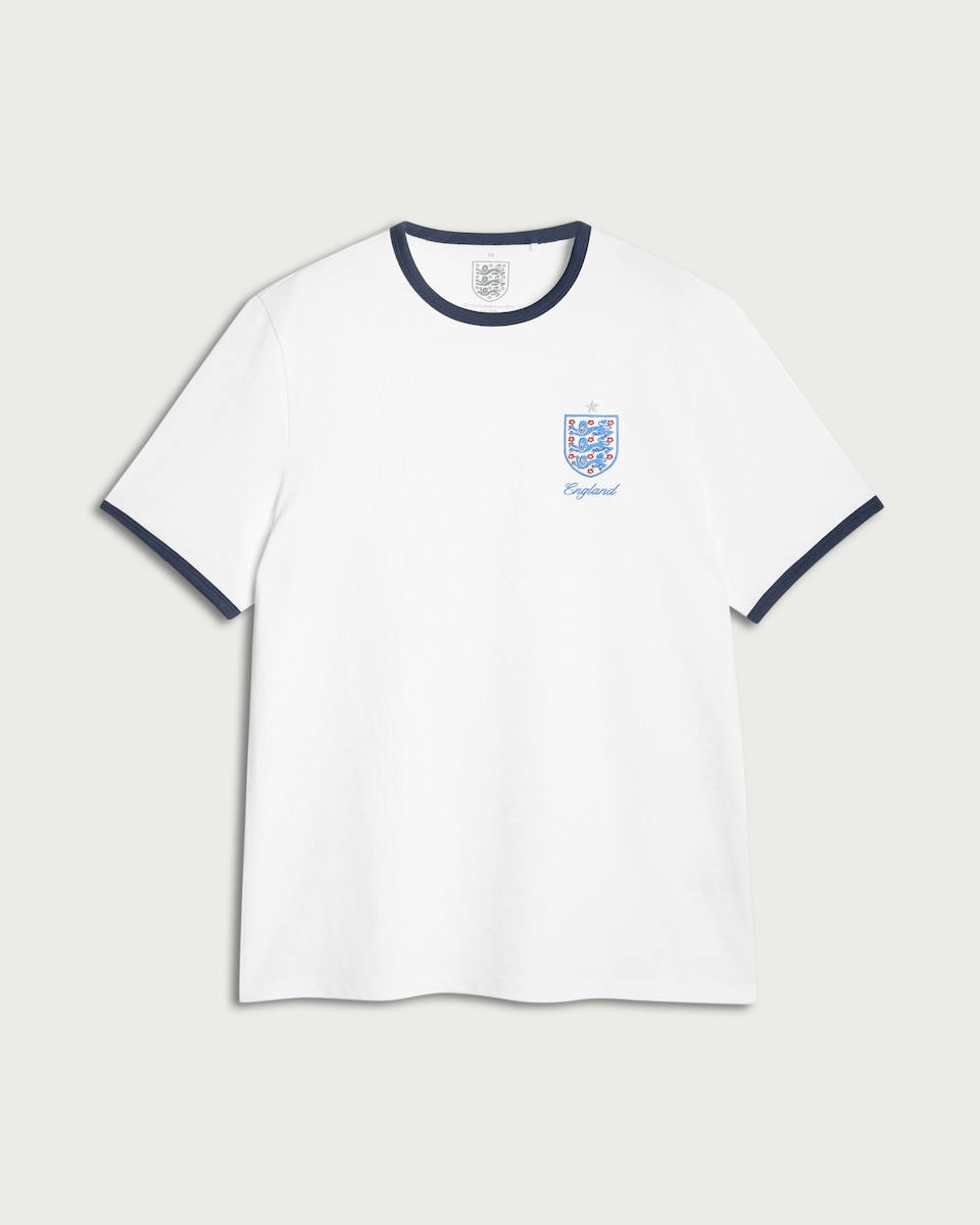 image 1 of England Pure Cotton T-Shirt in White