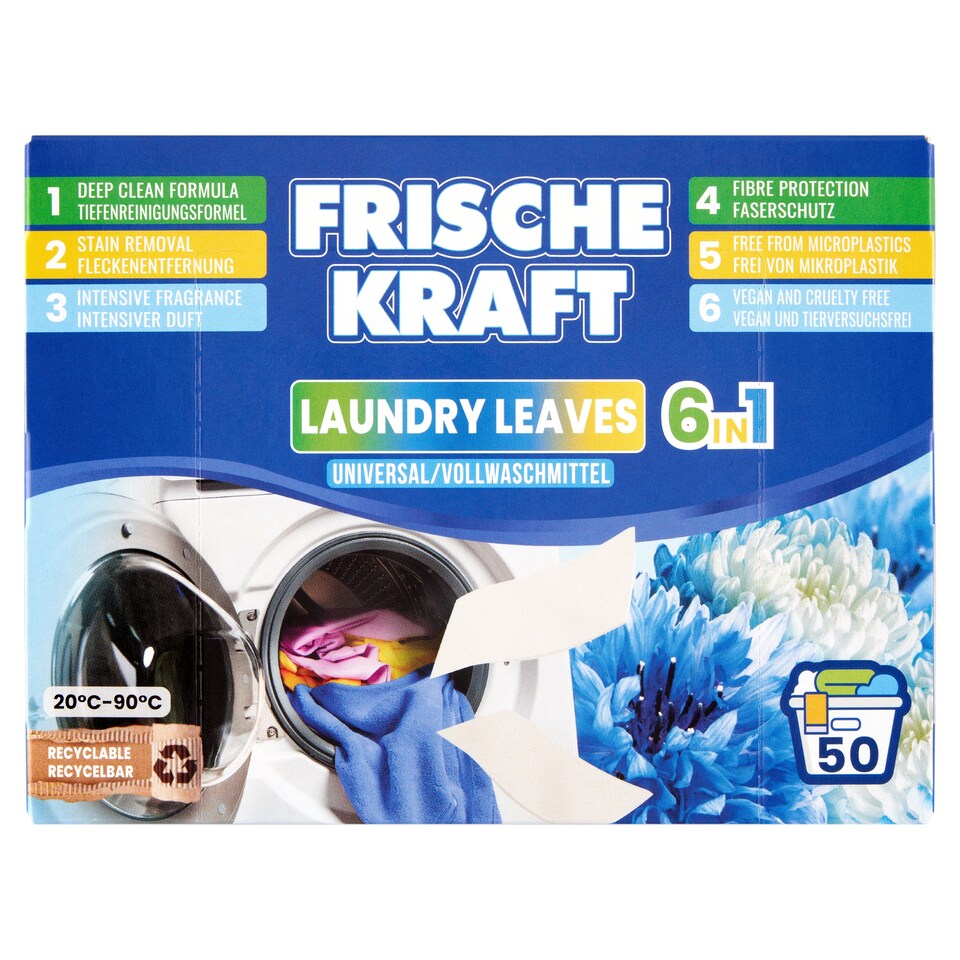 Frische Kraft 6 in 1 teljes mosóser mosólapok 50 mosás 200 g