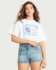 image 2 of OH ME OH MY Pure Cotton Cropped T-Shirt in White