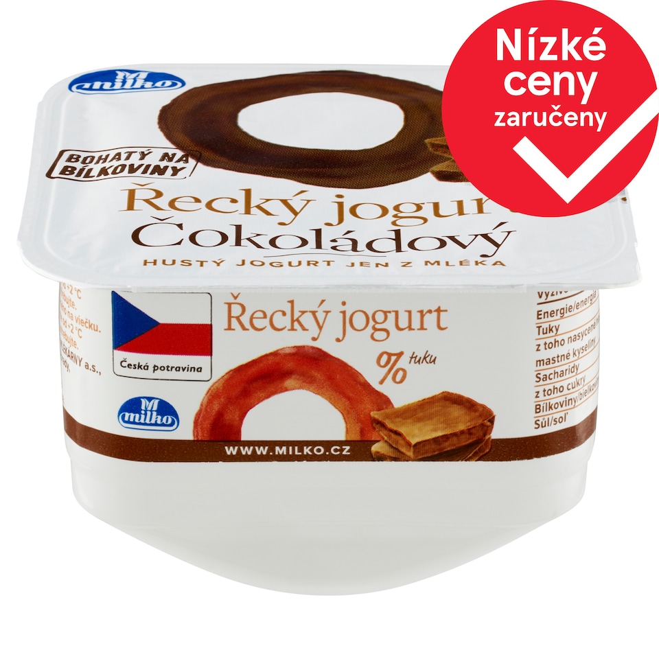 Milko Řecký jogurt 0% čokoláda 140g