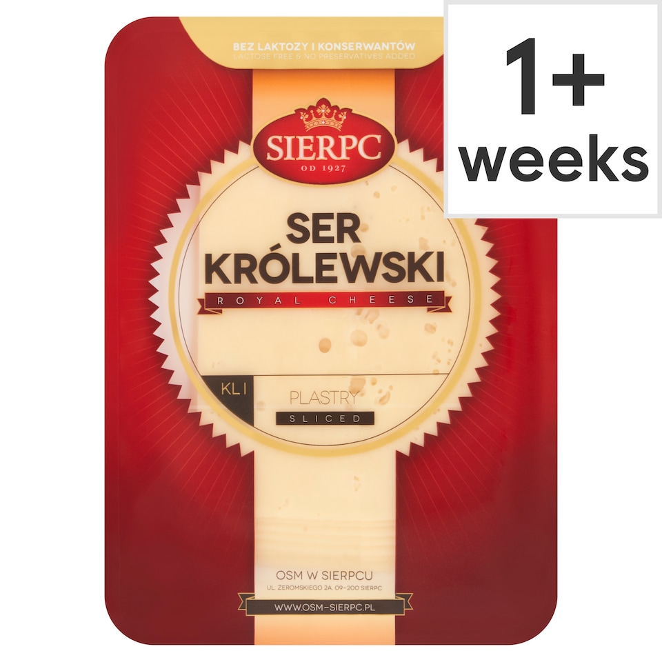 Sierpc Krolewski Cheese Slices 135g