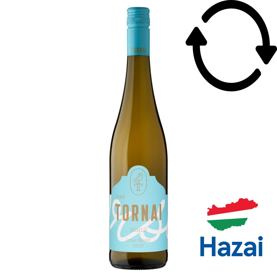Tornai Somló Irsai Olivér száraz fehérbor 11,5% 750 ml 1. kép