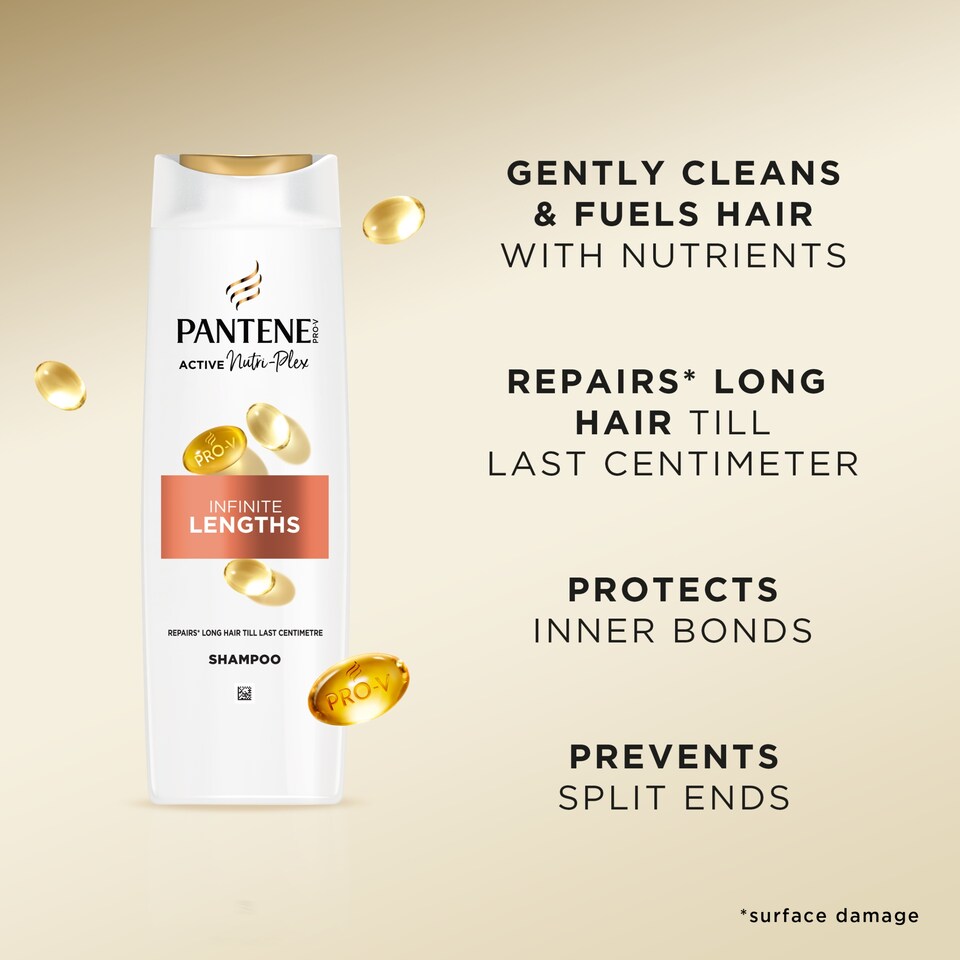 image 1 of Pantene Active Nurti-Plex Infinite Lengths Shampoo 500ML