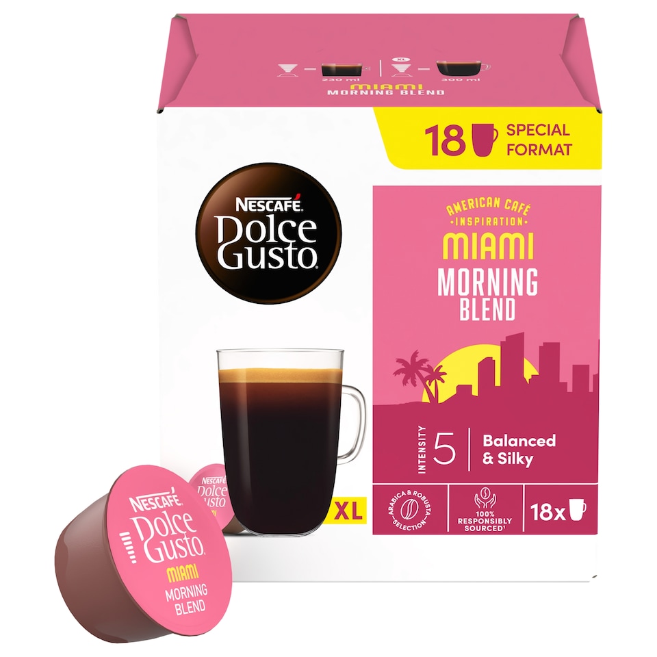 image 1 of NESCAFÉ Dolce Gusto Grande Miami - Coffee in Capsules - 18 pcs