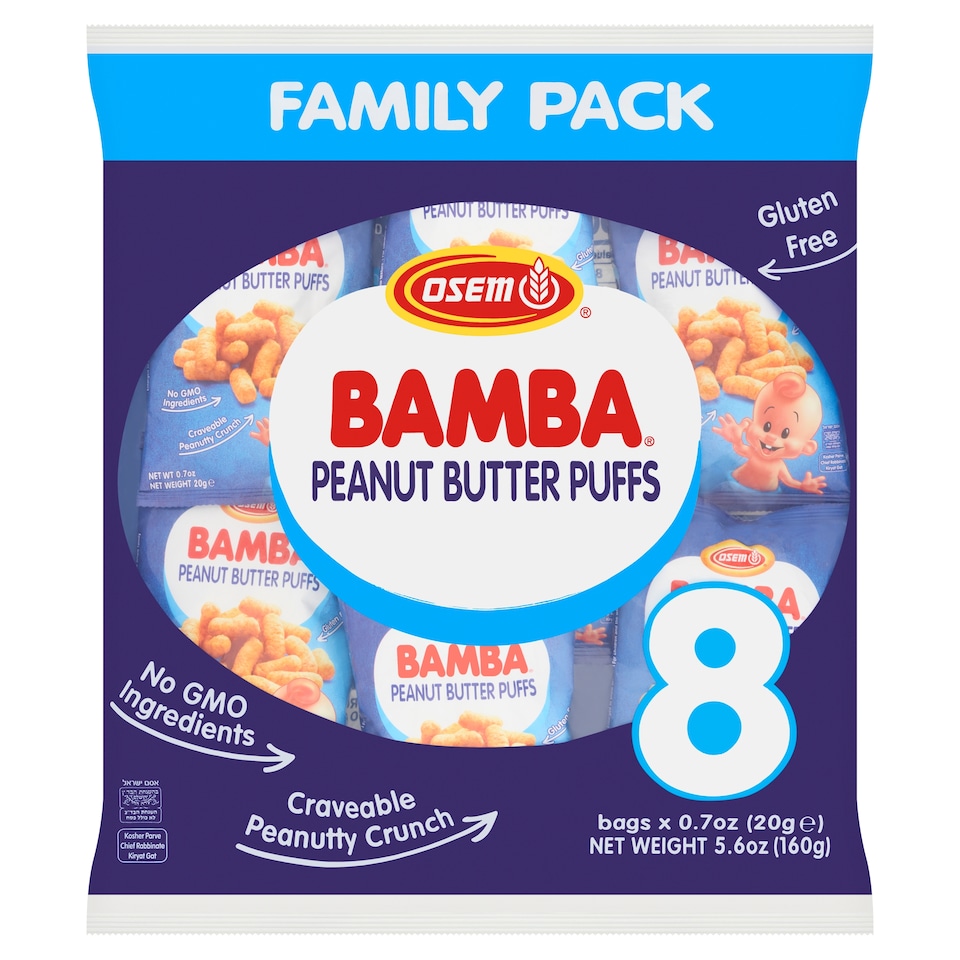 Osem Bamba Peanut Butter Puffs 8 x 20g