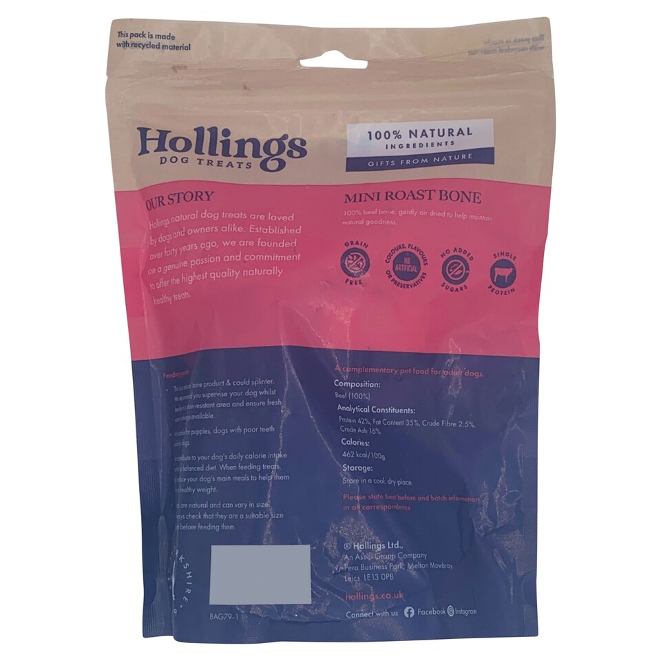 image 1 of Hollings Choice Cuts Mini Roast Bone Dog Treats 2 Pack