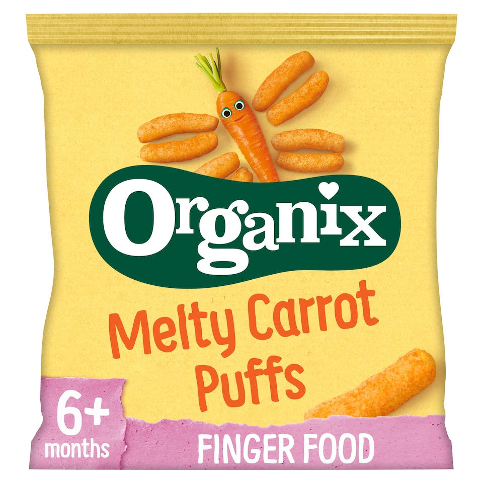 image 1 of Organix Melty Carrot Puffs 20g