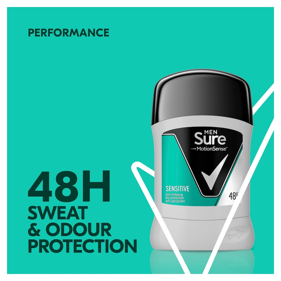 image 1 of Sure Men Sensitive Stick Antiperspirant Deodorant 50Ml