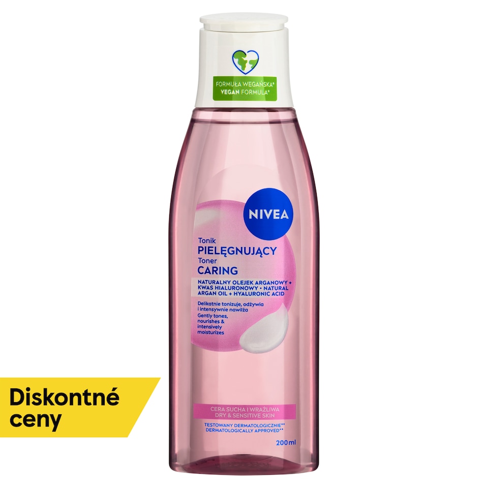 image 1 of Nivea Caring Cleansing Toner Dry & Sensitive Skin 200 ml