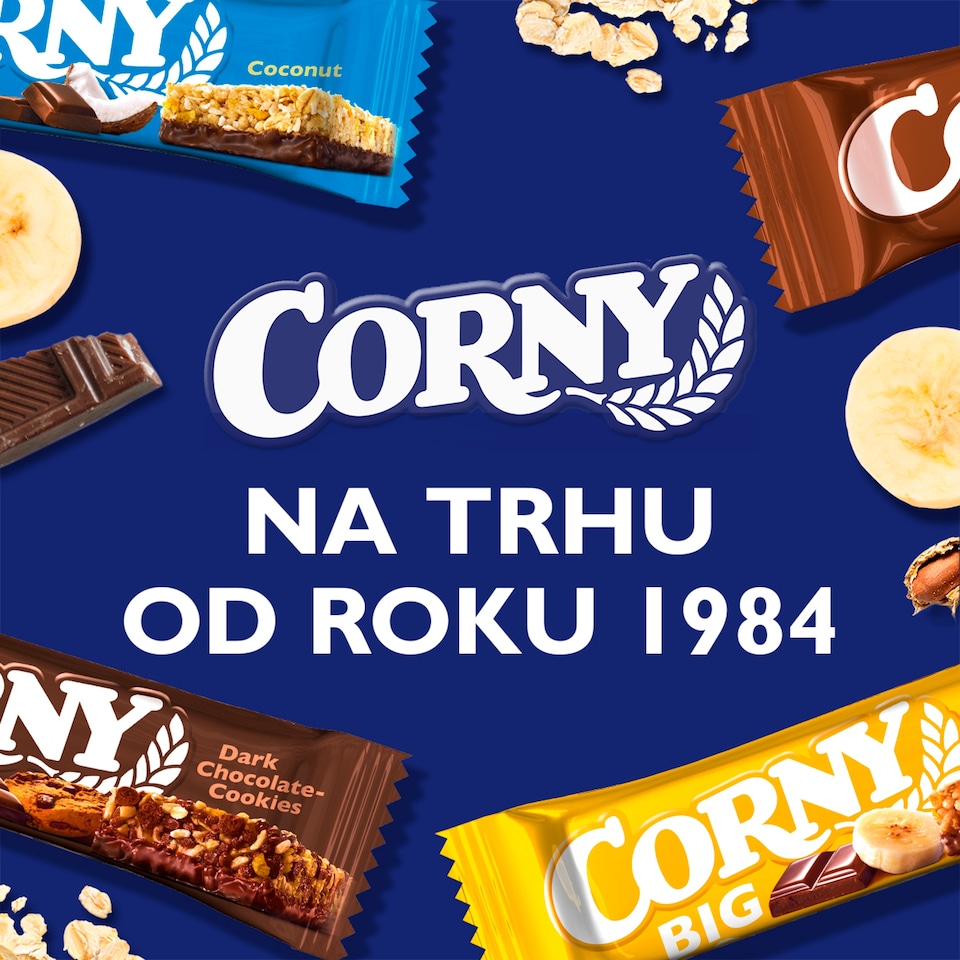 Obrázek 1 pro produkt Corny Big Cereální tyčinka s příchutí skořicové rolky polomáčená v bílé polevě 40g