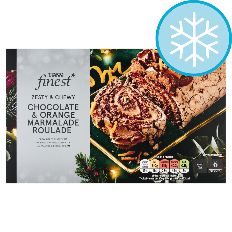 Tesco Finest Chocolate Orange and Marmalade Roulade 447g