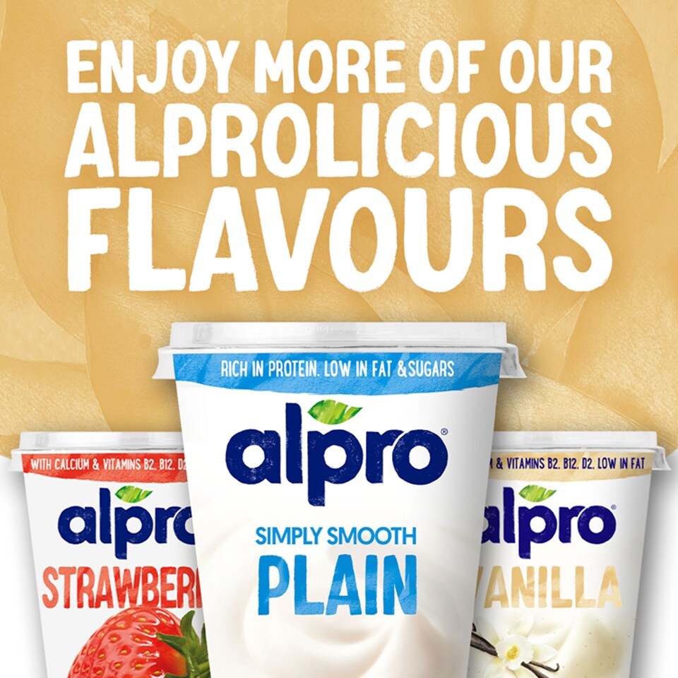 image 1 of Alpro Vanilla Dairy Free Soya Yoghurt Alternative 500g