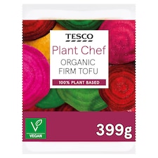 Tesco Plant Chef Organic Firm Tofu 399g