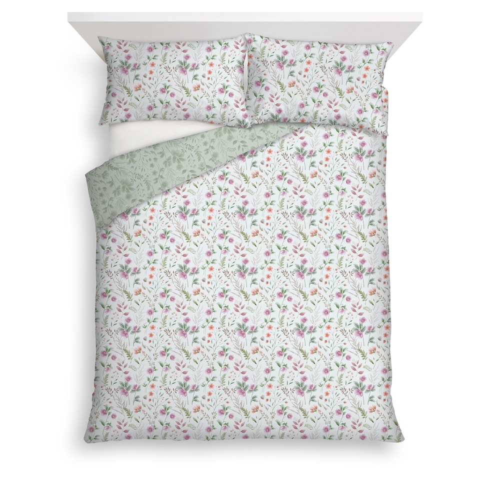 F&F Home Bedding Pretty Floral Duvet Set King