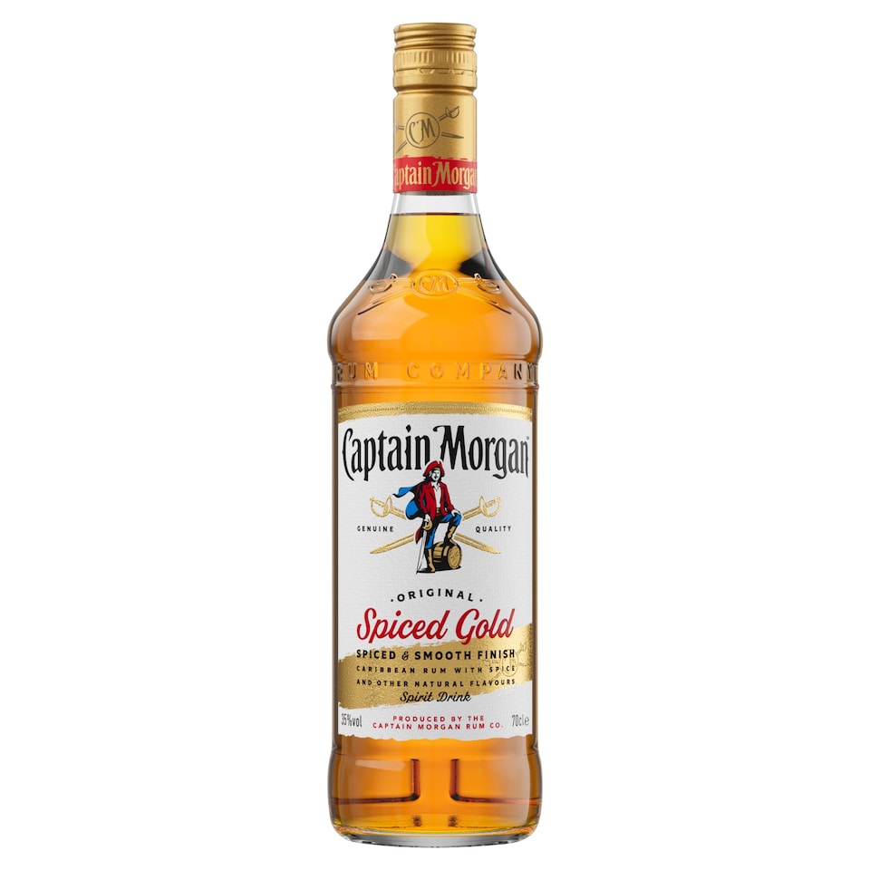 Captain Morgan Spiced Gold Spirit Drink with Caribbean Rum 35% 0,7 l