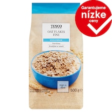 Tesco Celozrnné ovsené vločky, jemné 500 g