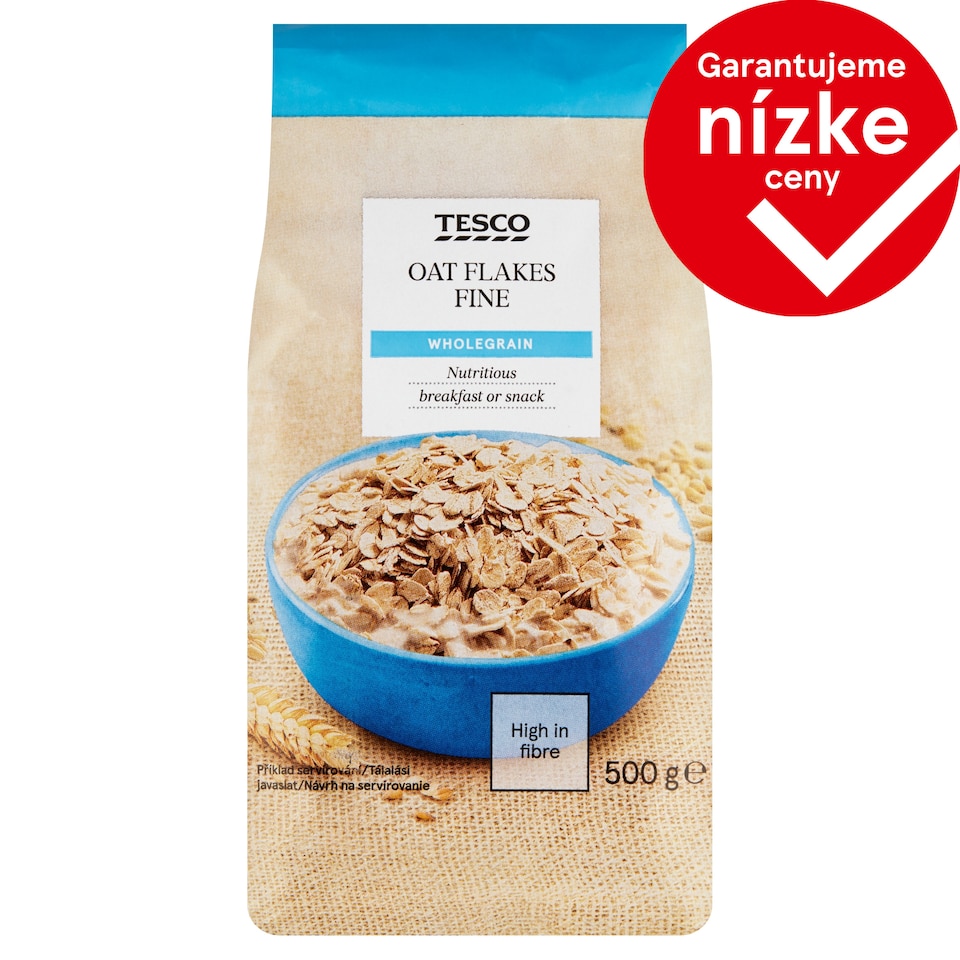 Tesco Oat Flakes Fine Wholegrain 500 g