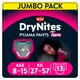 image 1 of Huggies DryNites Bedwetting Pyjama Nappy Pants Girls 8-15Yr x13
