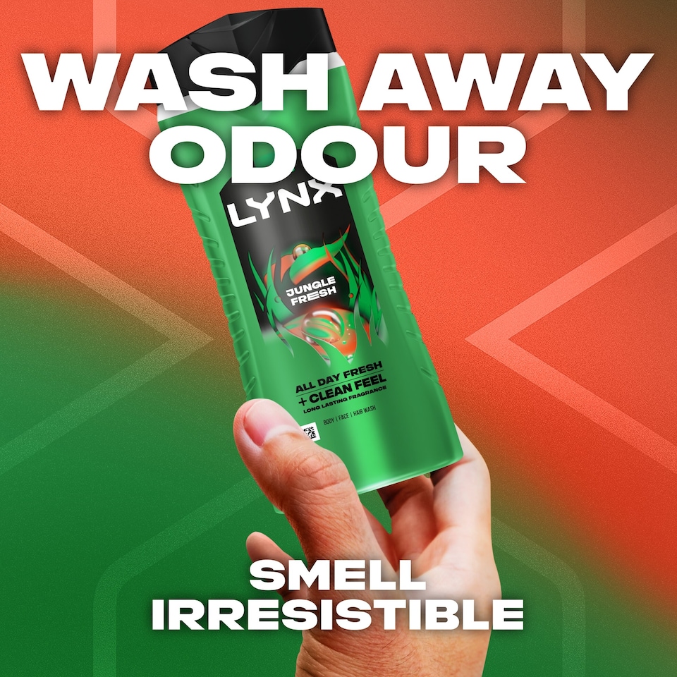 image 1 of Lynx Jungle Fresh 3 In 1 Shower Gel 500Ml