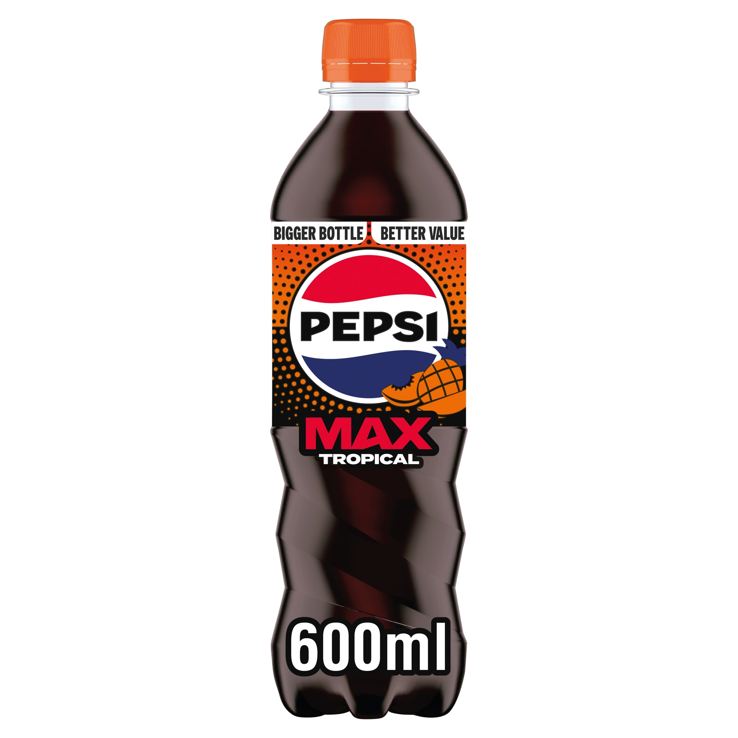 PEPSI MAX TROPICAL NO SUGAR COLA 600ML
