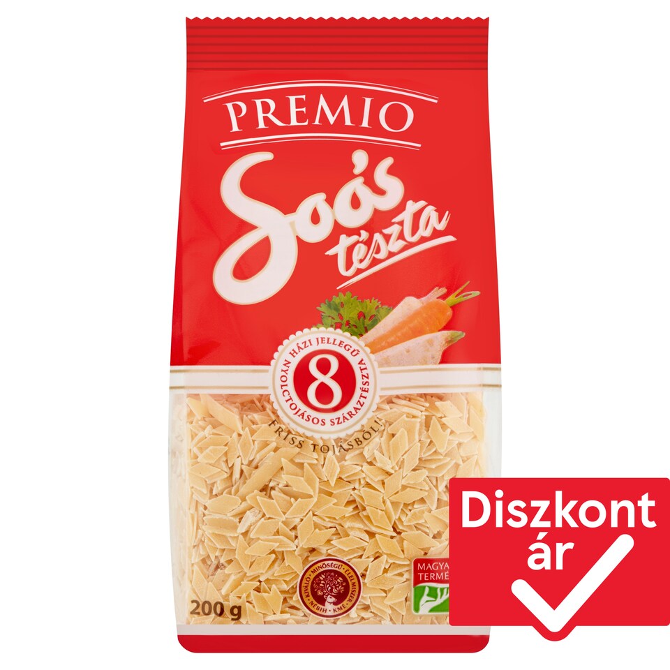 Soós Premio Oat Home Style Dried Pasta with 8 Eggs 200 g