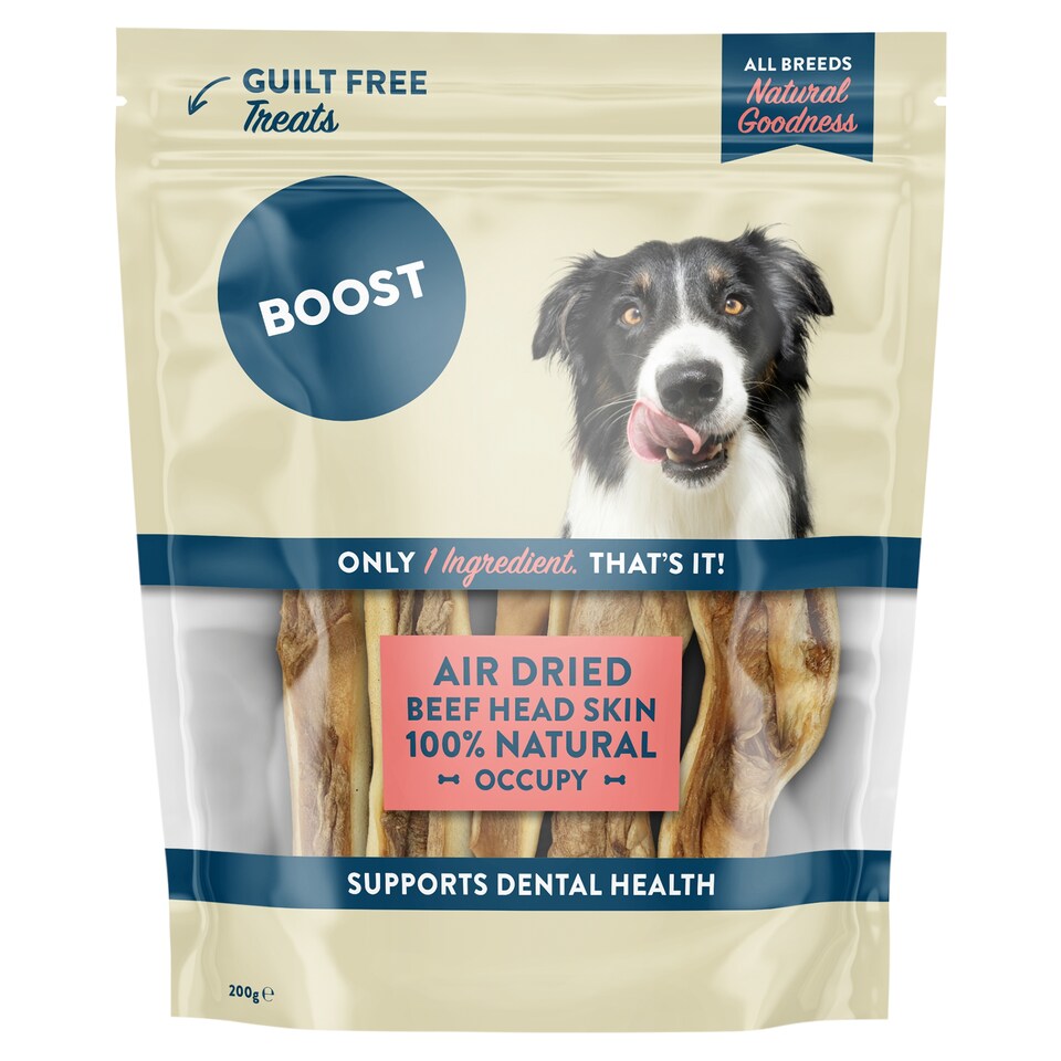Boost Natural Treats Beef Strips for Dog 200g
