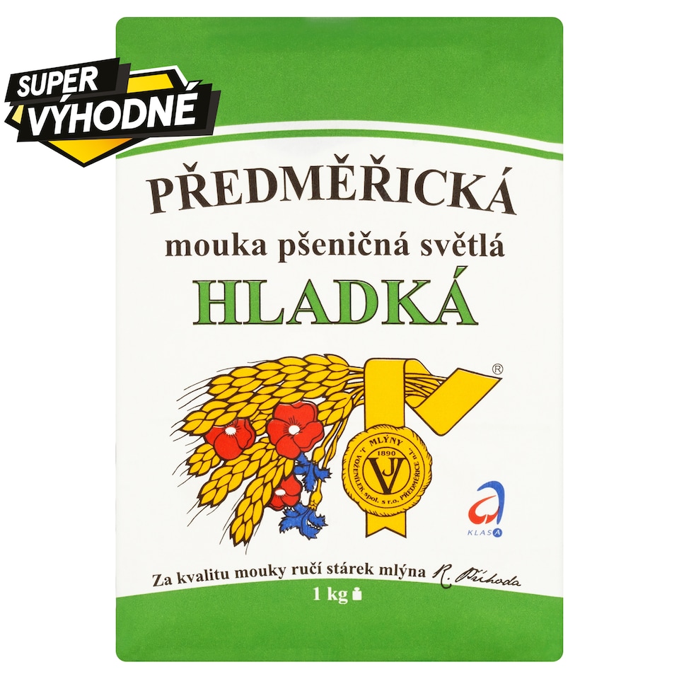 Mlýny J. Voženílek Předměřická mouka pšeničná světlá hladká 1kg