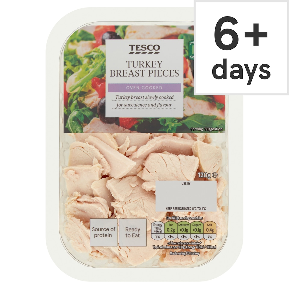 Tesco Turkey Breast Pieces 120G
