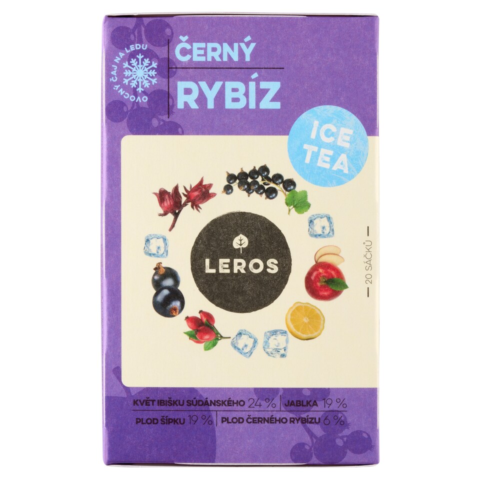 obrázok 1 z Leros Čajová chvíľka Ice Tea čierna ríbezľa 20 x 2 g (40 g)