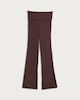 image 4 of OH ME OH MY Ribbed Foldover Waist Co-ord Leggings in Brown