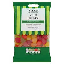 Tesco Mini Gems Sweets 200G