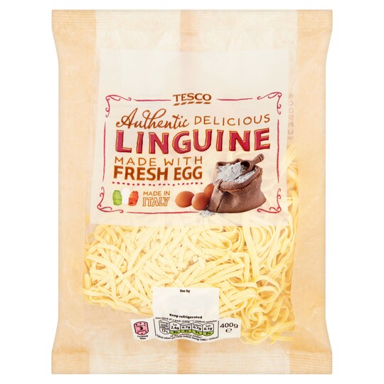 Tesco Fresh Egg Linguine 400G Tesco Groceries