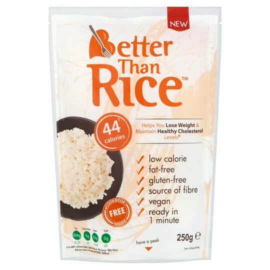 Better Than Rice Konjac Rice 250G Tesco Groceries